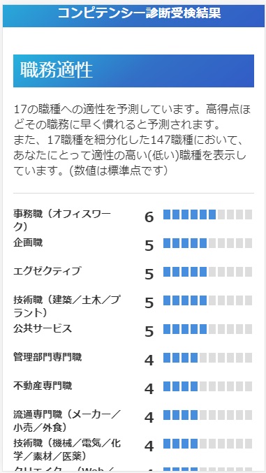 コンピテンシー診断(職務適性)