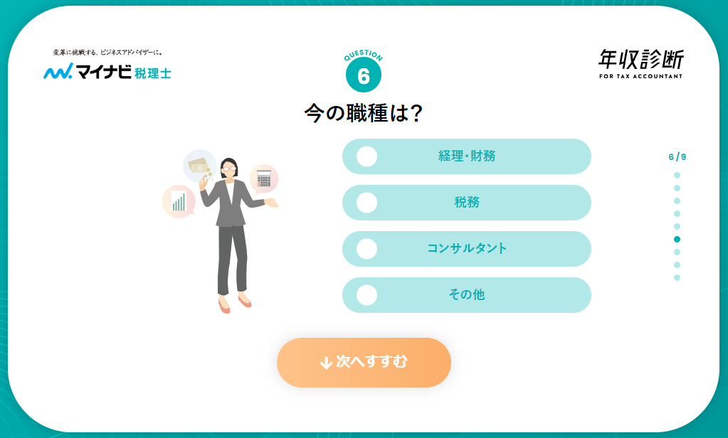 【マイナビ税理士】年収診断7